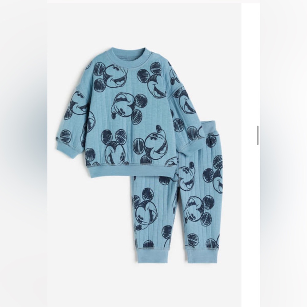 Mickey Mouse 2 piece sweat suit - 6-9 mo H&M